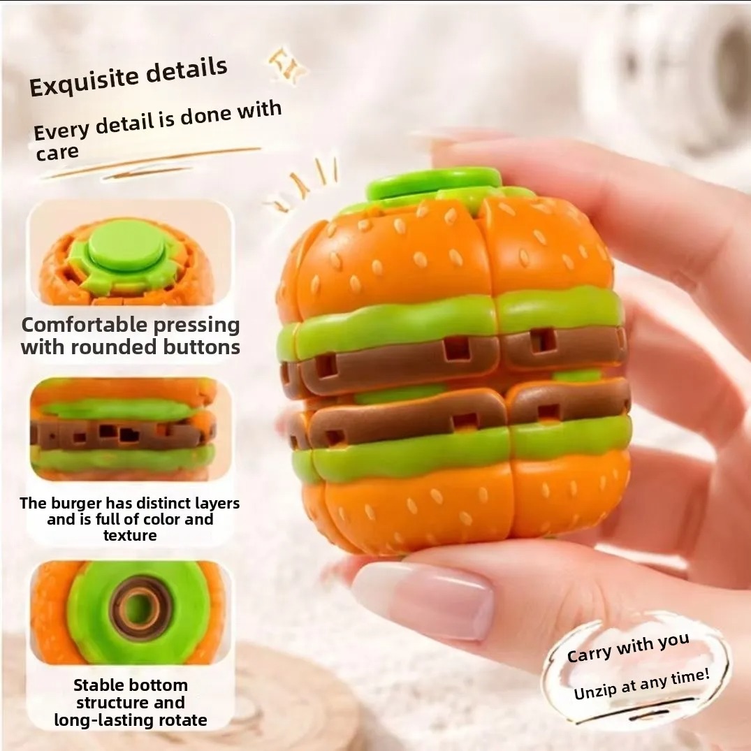Humburger Fidget Spinner Bola  - Fidget Spinner Bearing avaliação e preço