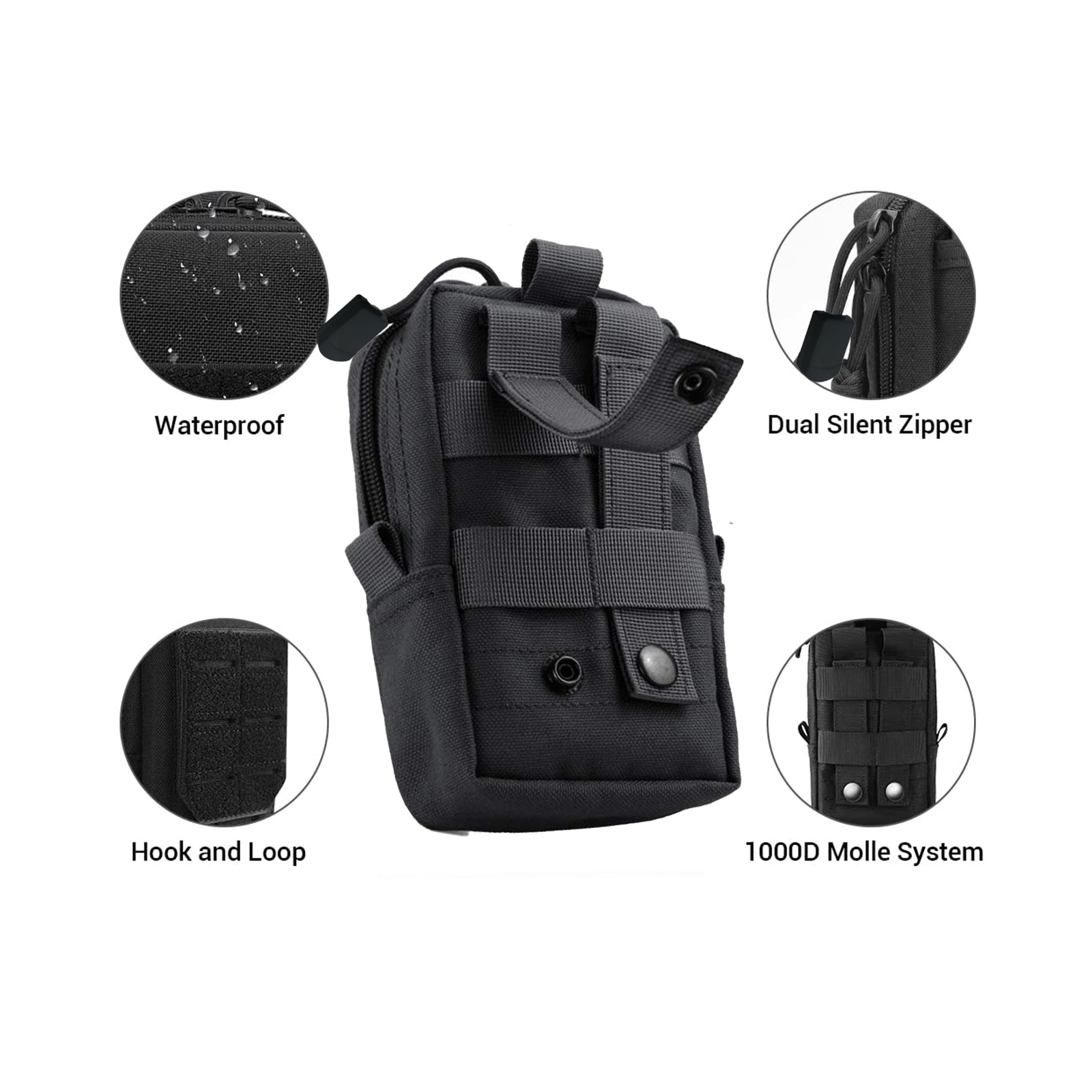 Molle tático bolsa cintura sac - Edc Carry Pocket avaliação e preço