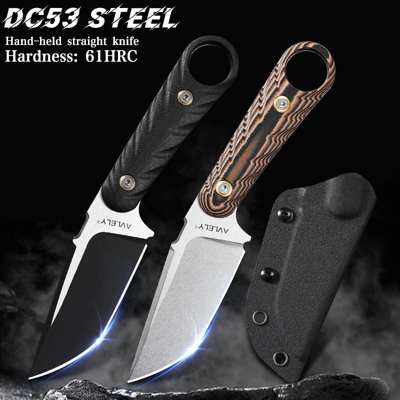 Faca de aço DC53 de alta durez - Edc Fixed Blade Deep Carry avaliação e preço