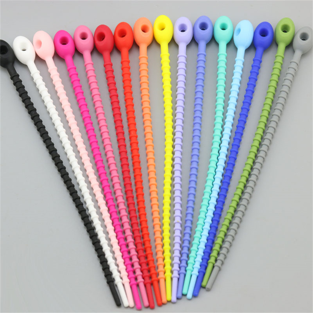 10 Peças/Lote Laços de Silicon - Gear Tie Reusable avaliação e preço